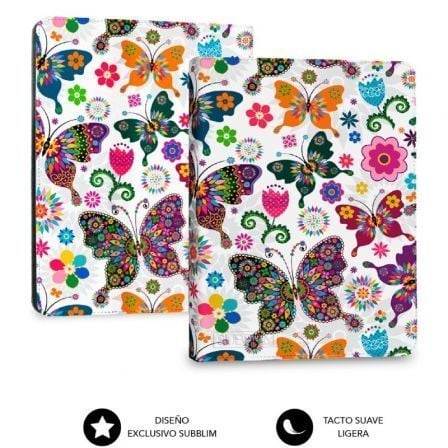 Subblim Clever Ebook Case 6 pulgadas Mariposas